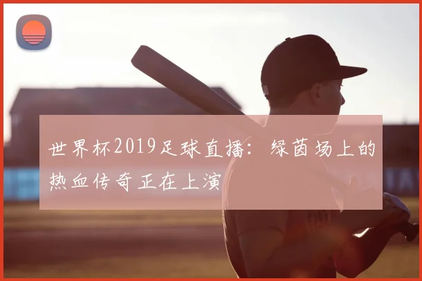 世界杯2019足球直播：绿茵场上的热血传奇正在上演