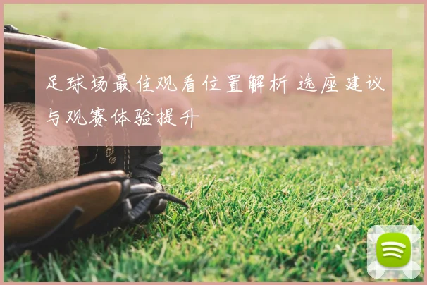 足球场最佳观看位置解析 选座建议与观赛体验提升