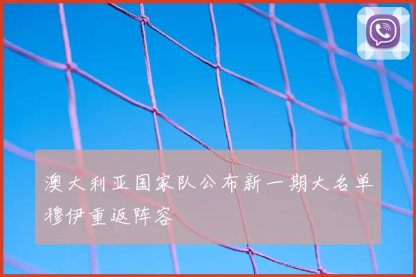 澳大利亚国家队公布新一期大名单穆伊重返阵容